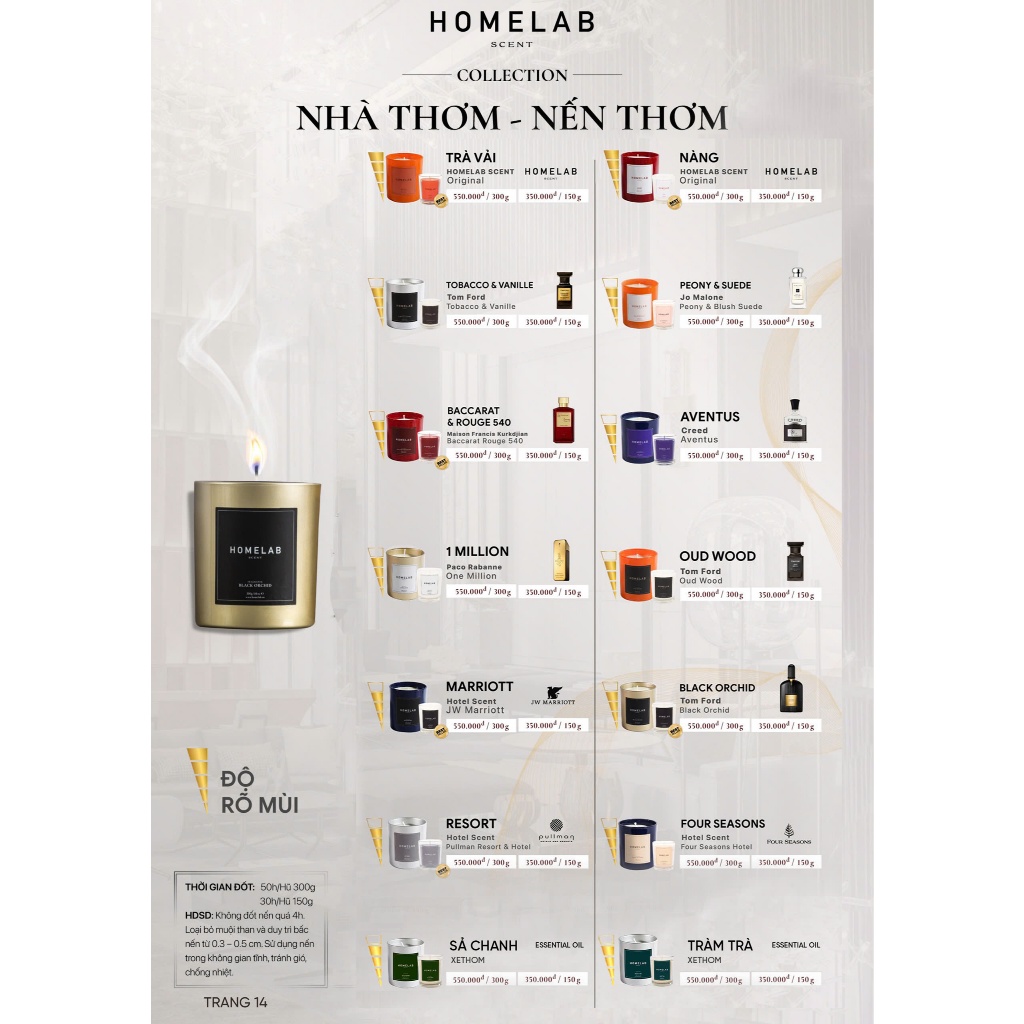 Ảnh Nến thơm phòng mùi hương NÀNG - mùi ngọt nhẹ best seller mùi hương thiên nhiên quyến rũ 150g_HOMELAB 3