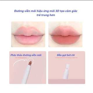 Bút Chì Kẻ Viền Môi GOGO TALES Velvel Fog Lipliner GT531 3D GOGOTALES