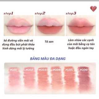 Bút Chì Kẻ Viền Môi GOGO TALES Velvel Fog Lipliner GT531 3D GOGOTALES