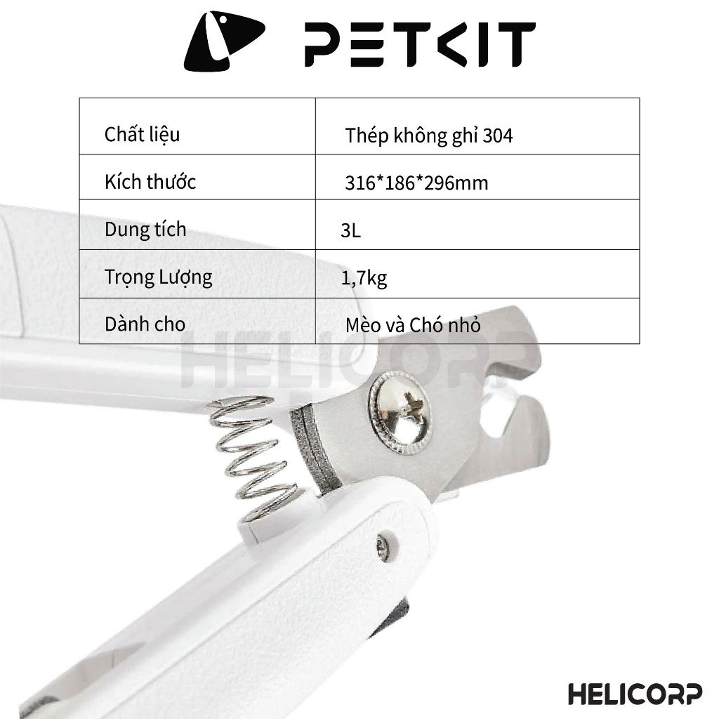 Ảnh Kìm Bấm, Kéo Bấm Cắt Móng Cho Mèo Chó Petkit LED Pet Nail Clipper 2