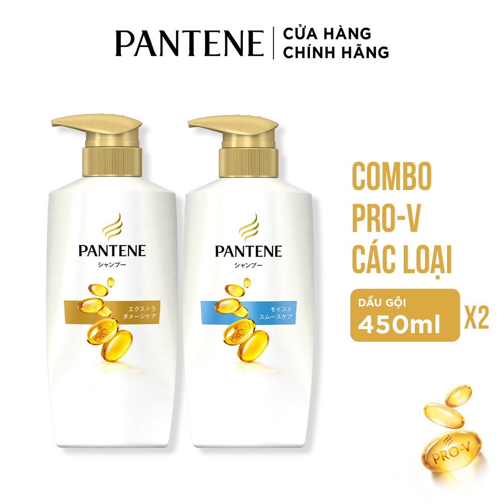 Ảnh Combo 2 Dầu Gội PANTENE Pro-V Phục Hồi Hư Tổn/ Dưỡng Mềm Mượt - Chai 450ML x2 2