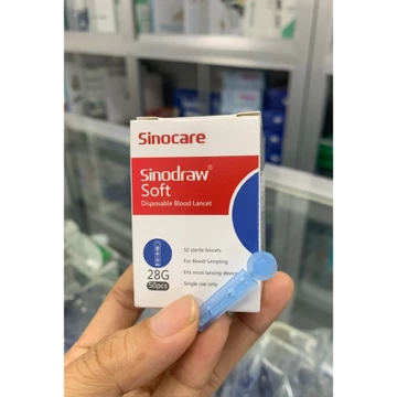 Kim lấy máu, kim chích máu thử đường huyết Sinocare ( Hộp/50 kim)