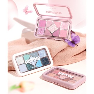 Bảng Phấn Mắt 9 Ô Hold Live Trang Điểm Mắt Nhũ Mịn Lì Happie Magic Eyeshadow Palette Chính Hãng HL630