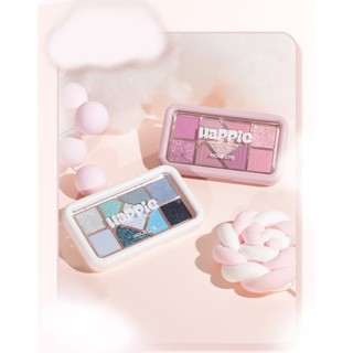 Bảng Phấn Mắt 9 Ô Hold Live Trang Điểm Mắt Nhũ Mịn Lì Happie Magic Eyeshadow Palette Chính Hãng HL630