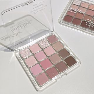 Bảng Phấn Mắt 16 Ô Hold Live Trang Điểm Mắt Nhũ Mịn Lì Sunset Magic Eyeshadow Palette Chính Hãng HL716