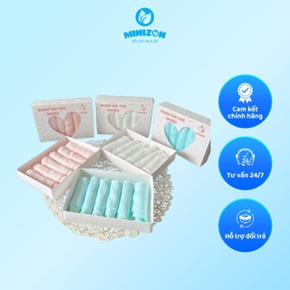 [MUA 2 TẶNG 1 QUÀ] Sét 6 Khăn Sữa Sợi Tre Cao Cấp Umibe Cho Bé