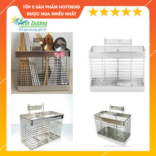 Ống Đựng Đũa INOX 304 Dán Tường Gạch Men Siêu Chắc