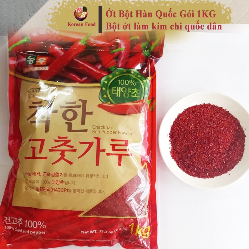 Ớt Bột Làm Kim Chi Chuẩn Vị Hàn, Bột Ớt Nấu Mì Cay, Tokbokki, Chân Gà Sốt Cay – Ớt Bột NongWoo
