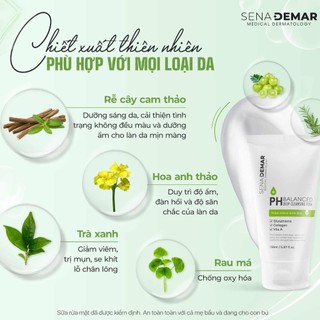 Sữa Rửa Mặt SenaDemar Da Nhạy Cảm Ngăn Ngừa Bã Nhờn 150ml - Bebeauskinshop