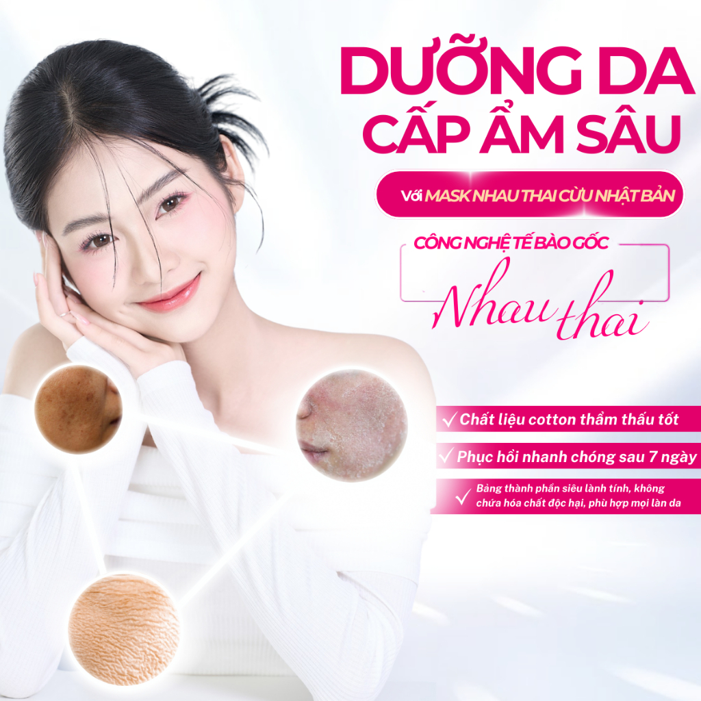 Ảnh Mặt Nạ Nhau Thai Cừu Nhật Bản 40ml 3