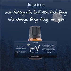 Tinh dầu thư giãn Quiet 10ml - Mix giữa trà trắng và sen trắng kèm thiệp xinh xắn