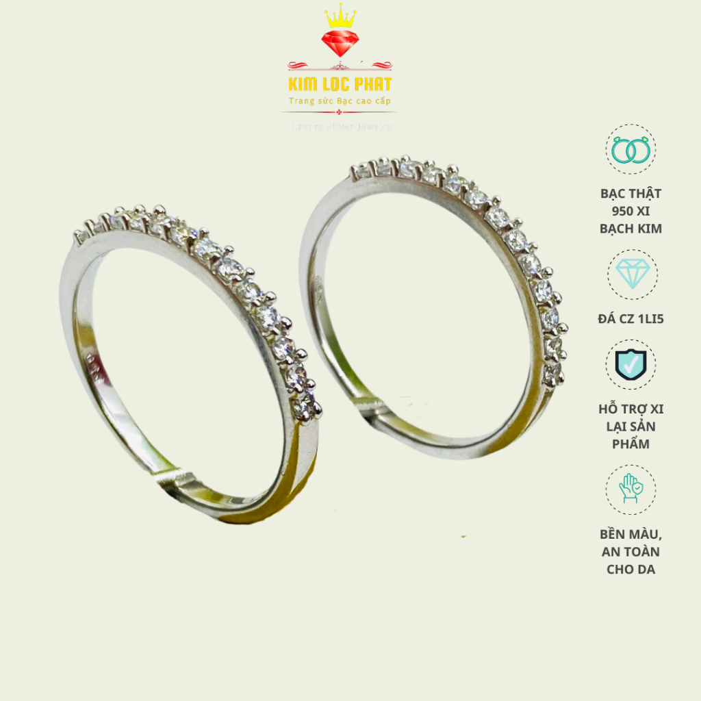 Women's Gold-Plated Ring by KIMLOCPHAT - Trangsứcbạccaocấp
