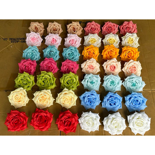 Combo 10 Đầu bông hồng cánh xoăn 11cm - Hoa giả cao cấp