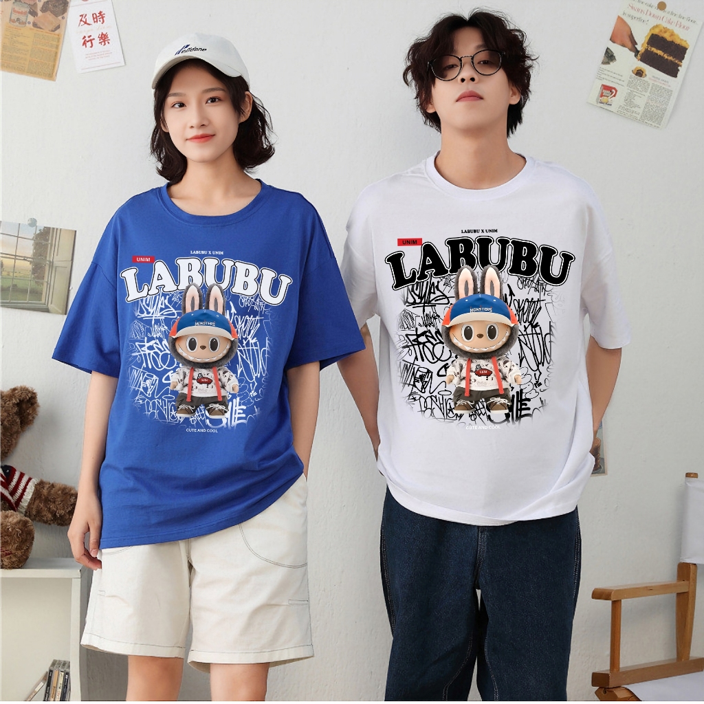 Ao Thun Labubu Monsters Unim Fashion Hottrend Form Unisex Chất Liệu Cotton Cao Cấp Form Rộng