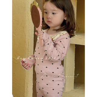[Mới 6-20kg] Bộ homewear dài tay thu đông trẻ em - Bộ thu đông cho bé gái cổ bèo tiểu thư phong cách Hàn Quốc