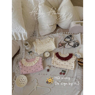 [Mới 6-20kg] Bộ homewear dài tay thu đông trẻ em - Bộ thu đông cho bé gái cổ bèo tiểu thư phong cách Hàn Quốc