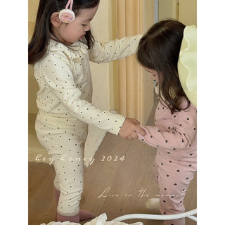 [Mới 6-20kg] Bộ homewear dài tay thu đông trẻ em - Bộ thu đông cho bé gái cổ bèo tiểu thư phong cách Hàn Quốc