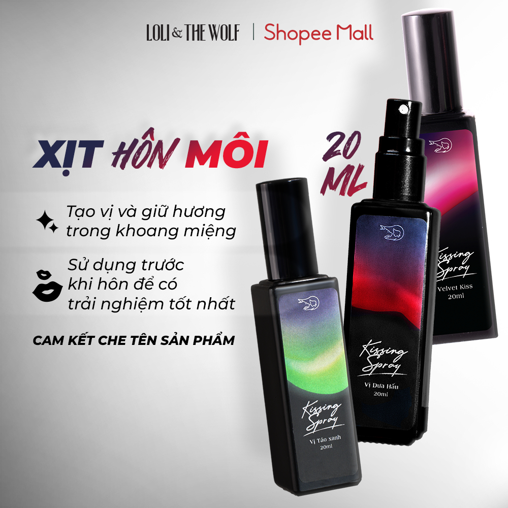 Ảnh Xịt Thơm Miệng Kissing Spray Loli & The Wolf On Vị Kẹo Ngọt The Mát Hương Bạc Hà 20ml 1