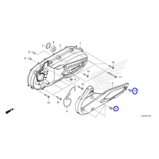 ốc lục giác xi gam đen bắt nắp nhựa lốc nồi vision vs 110 2021 2022 2023 2024 ( giá 1 con )
