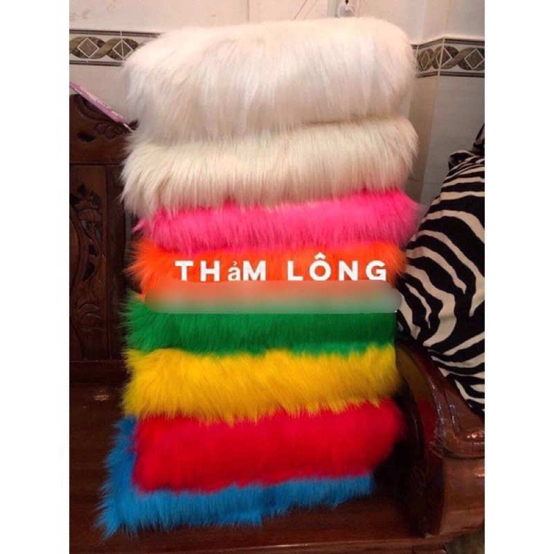 Thảm Lông Chụp Hình Sản Phẩm - Thảm Lông Trải Bàn Trang Điểm 50cm x 80cm