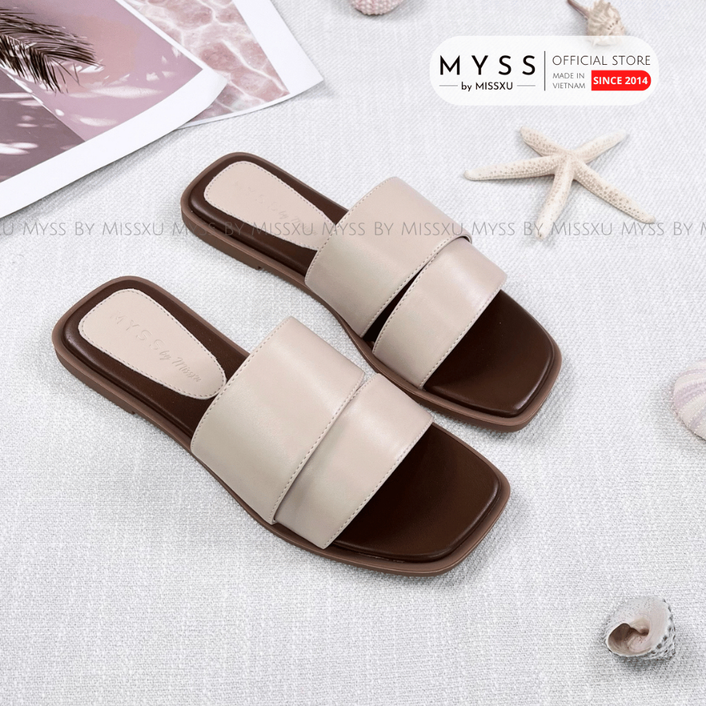 Dép nữ MYSS quai ngang bản lớn 1,5cm thời trang - DE200