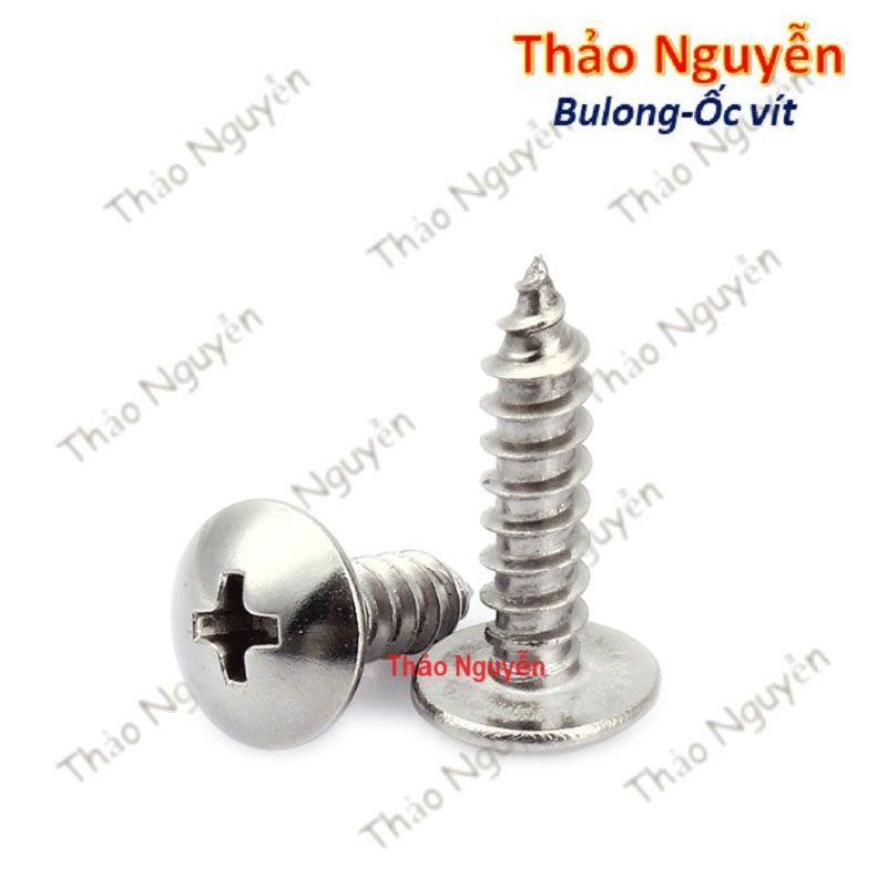 Vít răng thưa inox 304 Vít bắn gỗ đầu dù size M3 M4 M5 | Shopee Việt Nam
