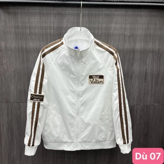 Áo khoác dù nam nữ màu trắng 3 sọc chất liệu dù gió 2 lớp cao cấp dáng form bóng chày bomber đẹp Havado 07 Nhiều mẫu mới