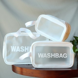Set 3 Túi Đựng Mỹ Phẩm WASHBAG, Đồ Trang Điểm Du Lịch Chống Thấm Nước siêu sang