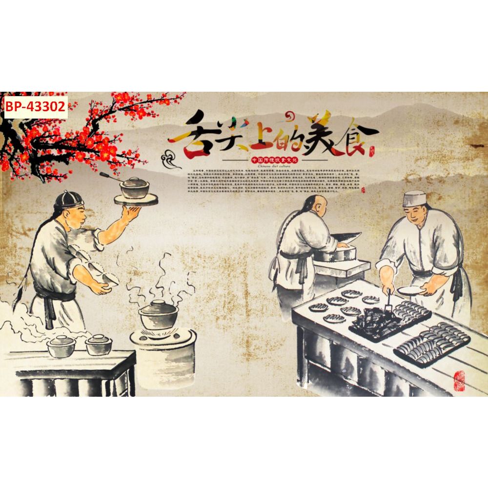 A. Tranh Lụa Decor Quán Ăn Phong Cách Hồng Kông Trung Hoa. Có nhận in theo yêu cầu...