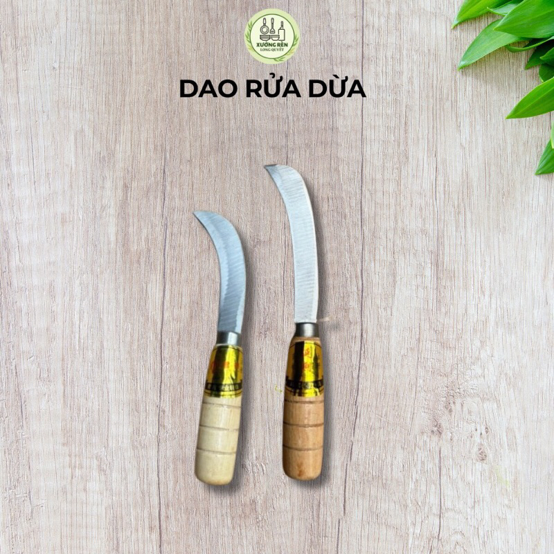 Dao rửa dừa lưỡi thép không gỉ cán gỗ hàng nhập khẩu sắc bén | Shopee ...