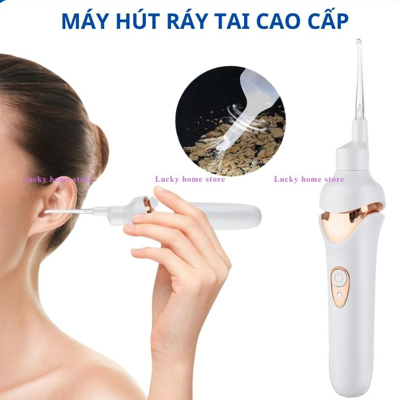 Dụng cụ hút ráy tai cao cấp, bộ máy hút ráy tai chuyên dụng mini nguồn ...