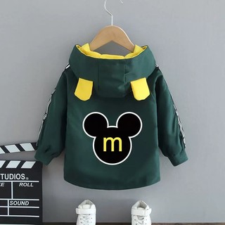 Áo Khoác Gió Có Mũ Chống Tia UV   – Áo Khoác Chống Nắng Trẻ Em Mickey Cho Bé Trai Bé Gái #N6