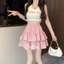 Chân váy bèo xếp ly 2 tầng bồng bềnh chân váy ngắn xòe lưng cao phong cách tiểu thư váy chất lụa cao cấp QC [MY13]