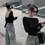 Áo dài tay hở lưng cá tính áo croptop hở lưng dáng sexy trẻ trung chất thun zip hàng cao cấp siêu đẹp H12