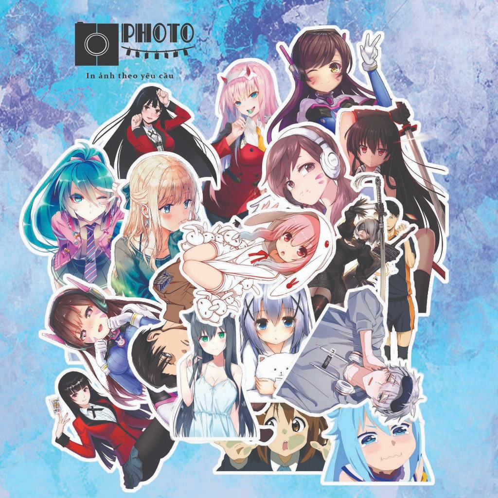 SET 20 - 30 Sticker In Theo Yêu Cầu 🌟🌟🌟 Idol , Anime , Game , Ảnh tự ...