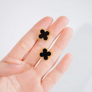 Khuyên tai nữ LAMY Four Leaf Clover Mother of Pearl Earrings Gold 3281