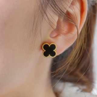 Khuyên tai nữ LAMY Four Leaf Clover Mother of Pearl Earrings Gold 3281