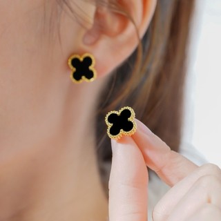 Khuyên tai nữ LAMY Four Leaf Clover Mother of Pearl Earrings Gold 3281