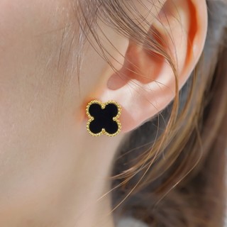 Khuyên tai nữ LAMY Four Leaf Clover Mother of Pearl Earrings Gold 3281