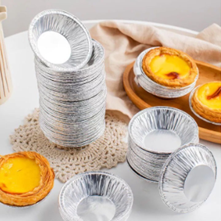 Set 250 Khuôn giấy bạc Làm Bánh Tart Bằng Lá Nhôm Tiện Dụng