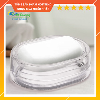 Hộp đựng xà phòng, xà bông tắm có nắp đậy và khay hứng nước Nhựa Việt Nhật