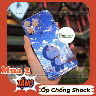 Tấm dán Skin Mặt sau / Ốp lưng Mẫu Doremon MS014 FULL VIỀN 15promax , 14promax , 13promax , 12promax , 11promax , xsmax