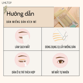 Miếng dán kích mí tàng hình LMLTOP , tự nhiên phù hợp cho mọi dáng mắt, không lộ, tự nhiên cả khi không makeup