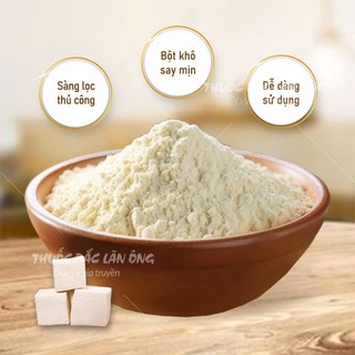 Bột bạch linh 100g, bột bạch phục linh, nguyên chất, thơm mịn, dùng pha uống, đắp mặt - Lãn Ông
