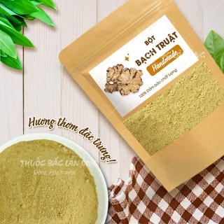 Bột bạch truật 100g, nguyên chất, thơm mịn, bột thảo mộc pha uống, đắp mặt, làm đẹp - Lãn Ông