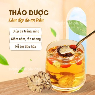 Bột bạch truật 100g, nguyên chất, thơm mịn, bột thảo mộc pha uống, đắp mặt, làm đẹp - Lãn Ông