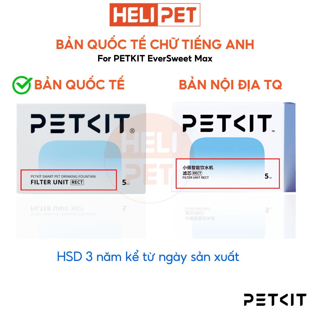 Ảnh [Bản Quốc Tế] Lõi Lọc Nước PETKIT Filter RECT Dùng Cho PETKIT Eversweet Max - HeLiPet 4