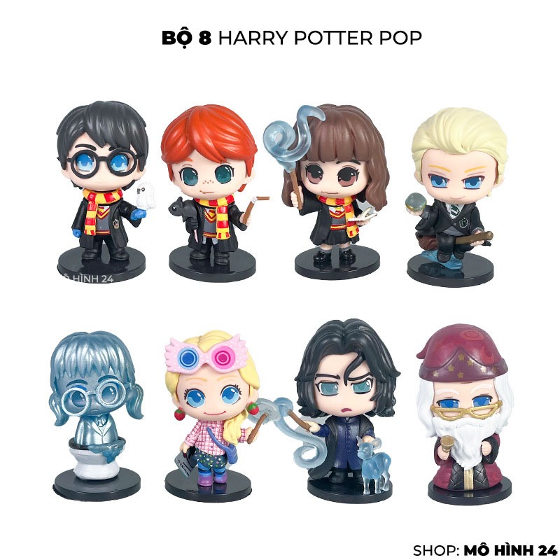 Đồ chơi mô hình combo 8 harry potter pop chibi figure dumbledore Snape ...