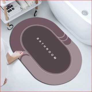 Thảm lau chân cao cấp silicon siêu thấm nước , Thảm chùi chân chống trơn trượt cao cấp