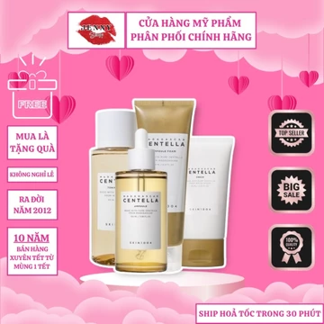 Bộ Dưỡng Da Rau Má Skin1004 Madagascar Centella, Kem chống nắng dạng sữa tinh chất rau má Skin1004